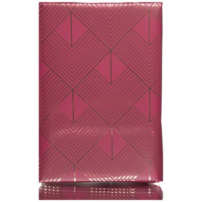 Gavepapir Røde og Guld Mønstre